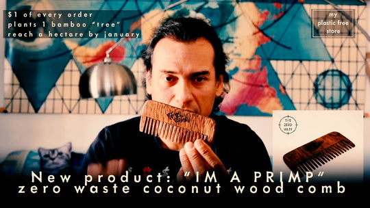 #newproductalert "IM A PRIMP" - #zerowaste coconut wood comb