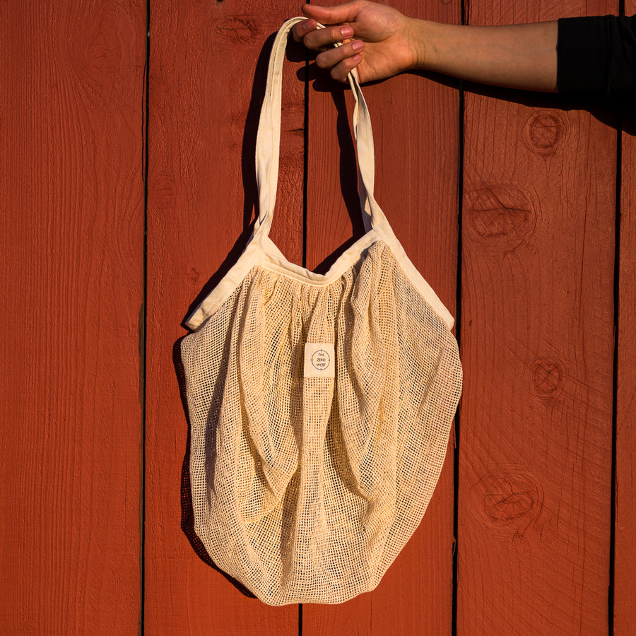 A-MESH: Large Organic Cotton Mesh Produce Shopping Bag